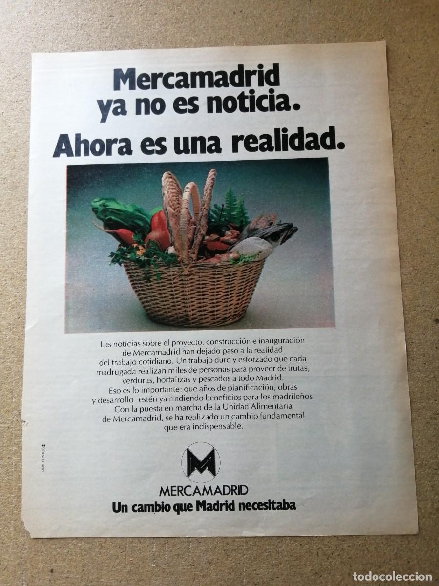 Otros art&iacute;culos de coleccionismo en papel: ANUNCIO. MERCAMADRID