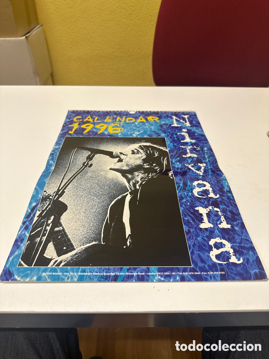 Otros art&iacute;culos de coleccionismo en papel: Calendario Nirvana 1996