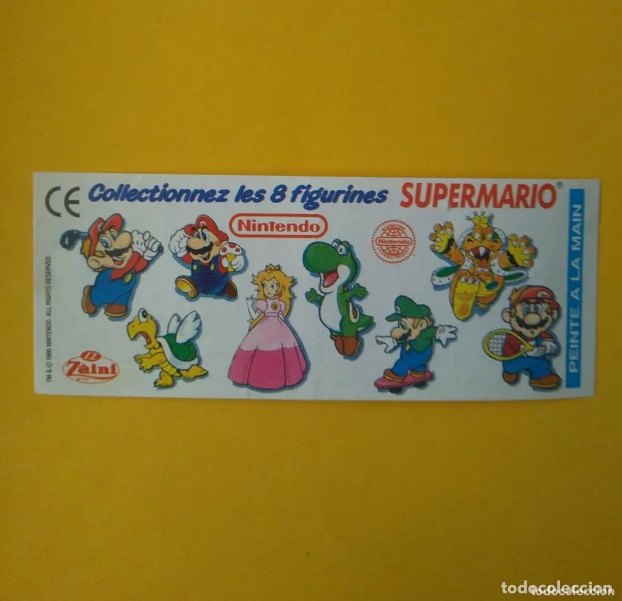 Otros art&iacute;culos de coleccionismo en papel: bpz papel mario bros zaini nintendo antiguo de huevo sorpresa