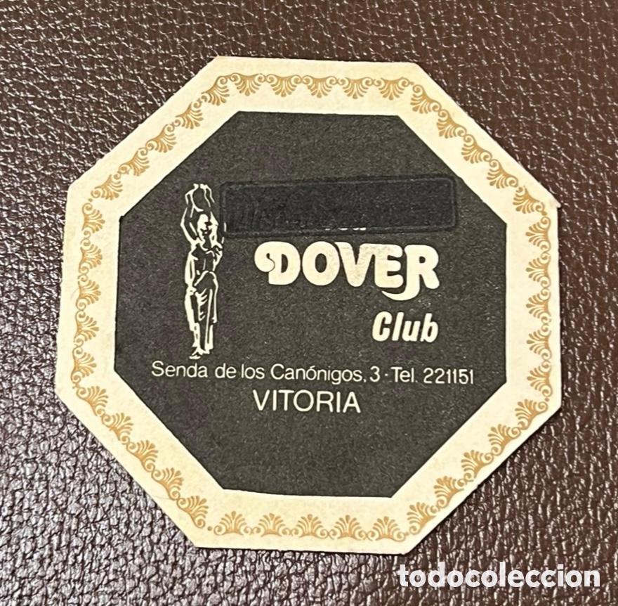 Otros art&iacute;culos de coleccionismo en papel: Posavasos. DOBER Club. Vitoria. A&ntilde;os 70.