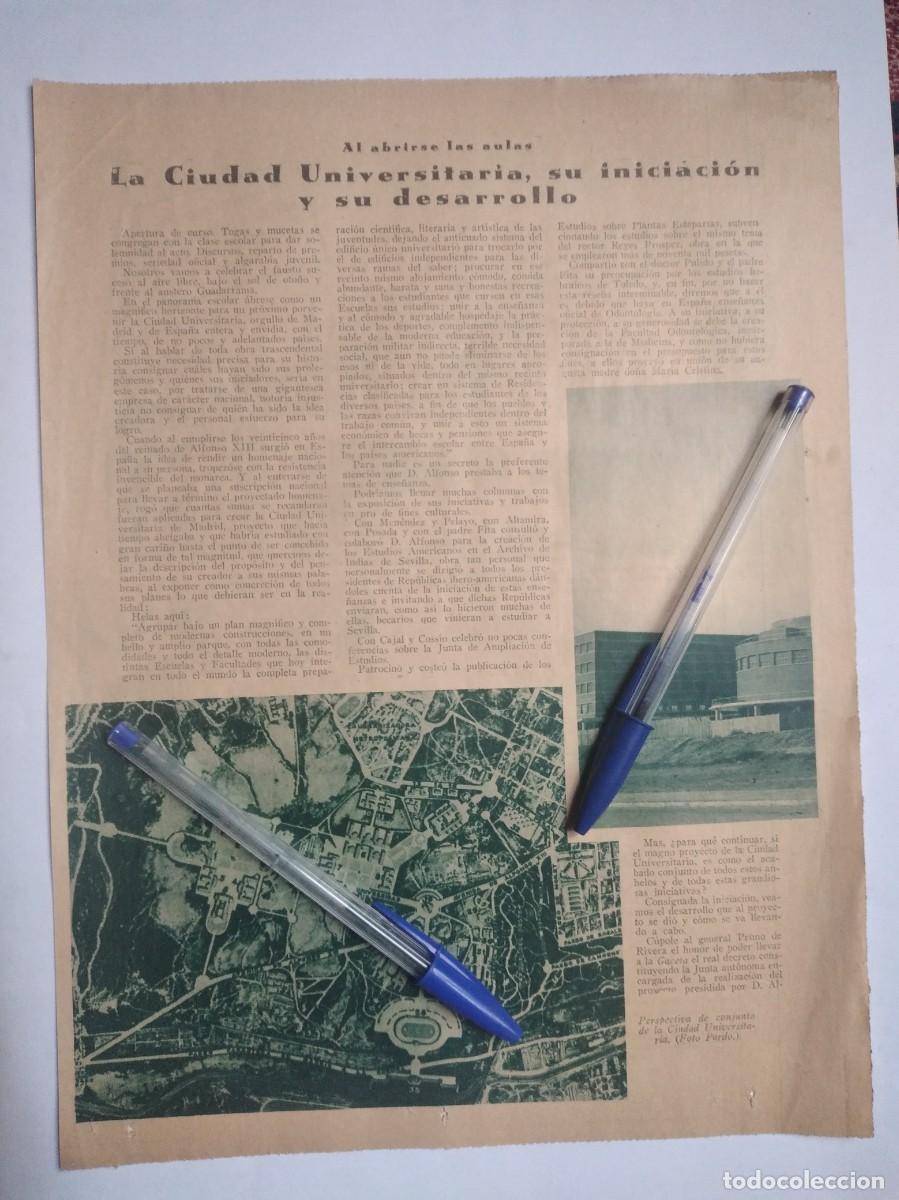 Otros art&iacute;culos de coleccionismo en papel: MADRID LA CIUDAD UNIVERSITARIA FACULTAD DE MEDICINA FILOSOF&Iacute;A Y LETRAS INICIACI&Oacute;N DESAROLLO A&Ntilde;O 1935