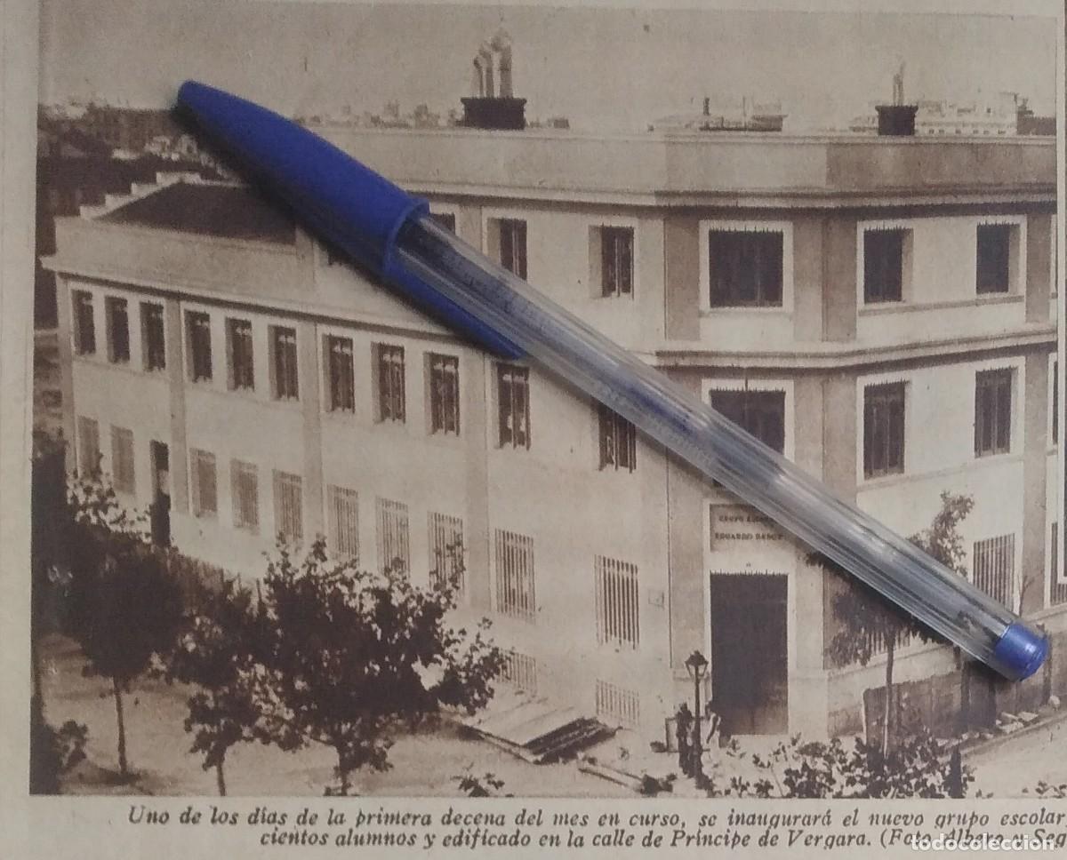 Otros art&iacute;culos de coleccionismo en papel: MADRID INAUGURACI&Oacute;N COLEGIO GRUPO ESCOLAR CALLE PR&Iacute;NCIPE VERGARA RECORTE DE PRENSA A&Ntilde;O 1935