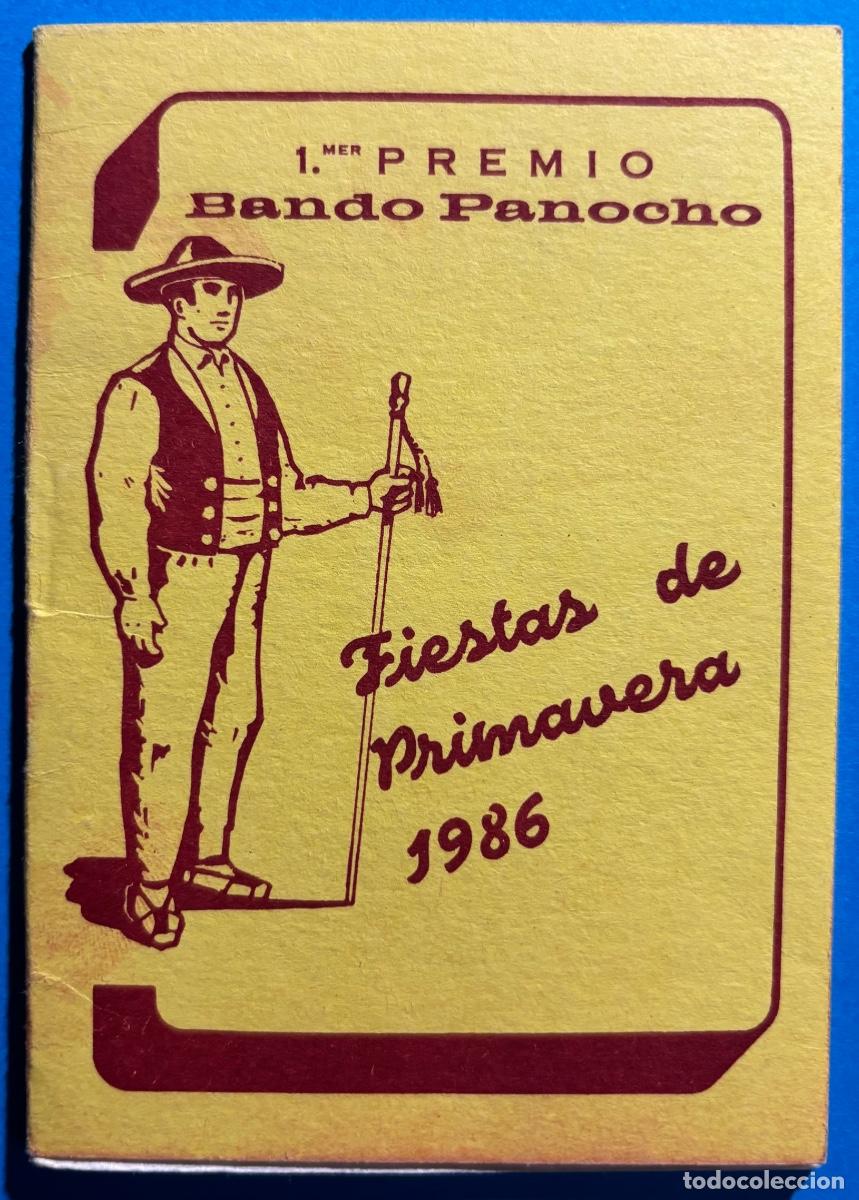 Otros art&iacute;culos de coleccionismo en papel: MURCIA- FIESTAS PRIMAVERA- PRIMER PREMIO BANDO PANOCHO-,1986