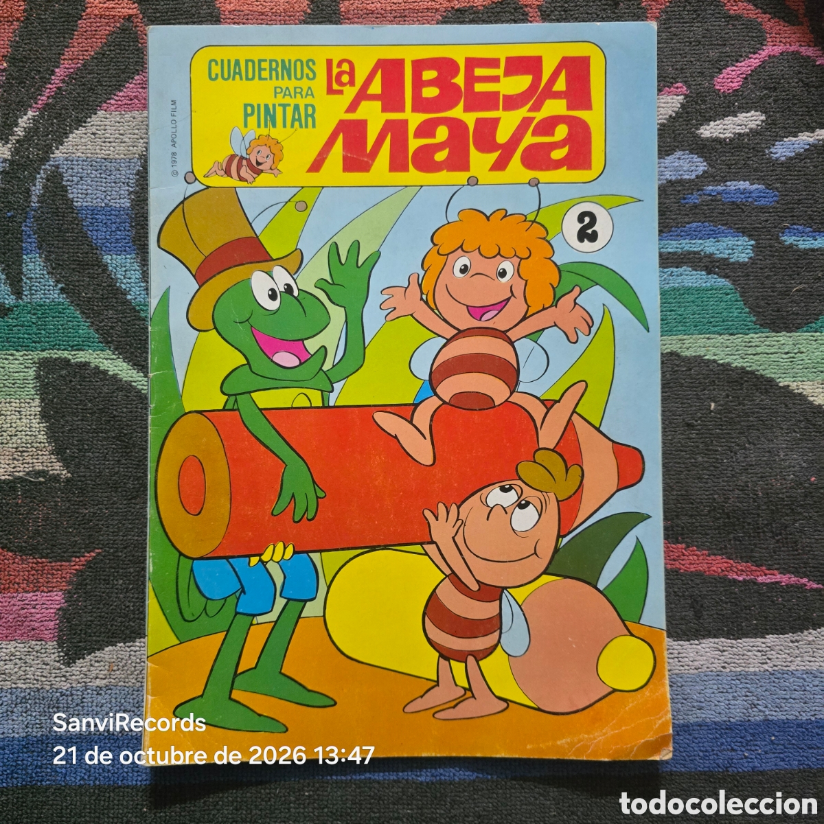 Otros art&iacute;culos de coleccionismo en papel: CUADERNOS PARA PINTAR, LA ABEJA MAYA 2 (BRUGUERA)
