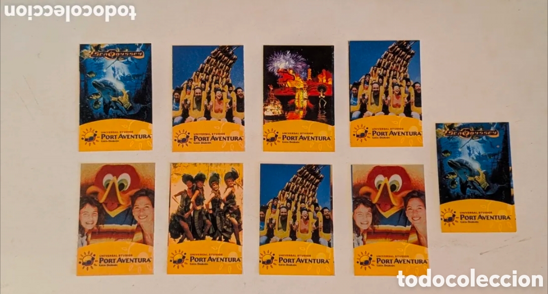 Otros art&iacute;culos de coleccionismo en papel: Entradas Parque Tem&aacute;tico Por Aventura. Tarragona. Nestl&eacute;. Coca-Cola, Peugeot, Budweiser