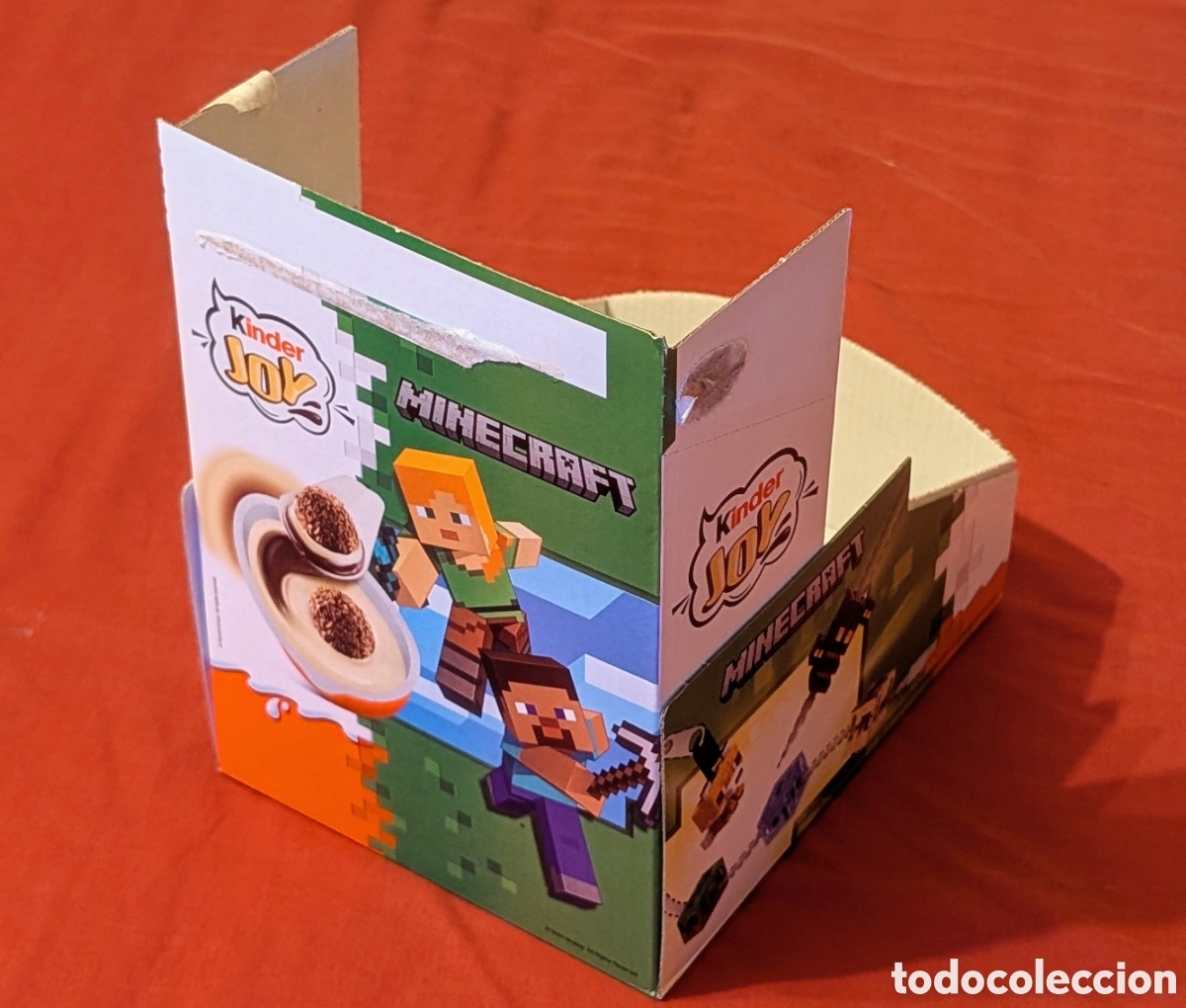 Otros art&iacute;culos de coleccionismo en papel: Caja expositora Kinder Joy Minecraft