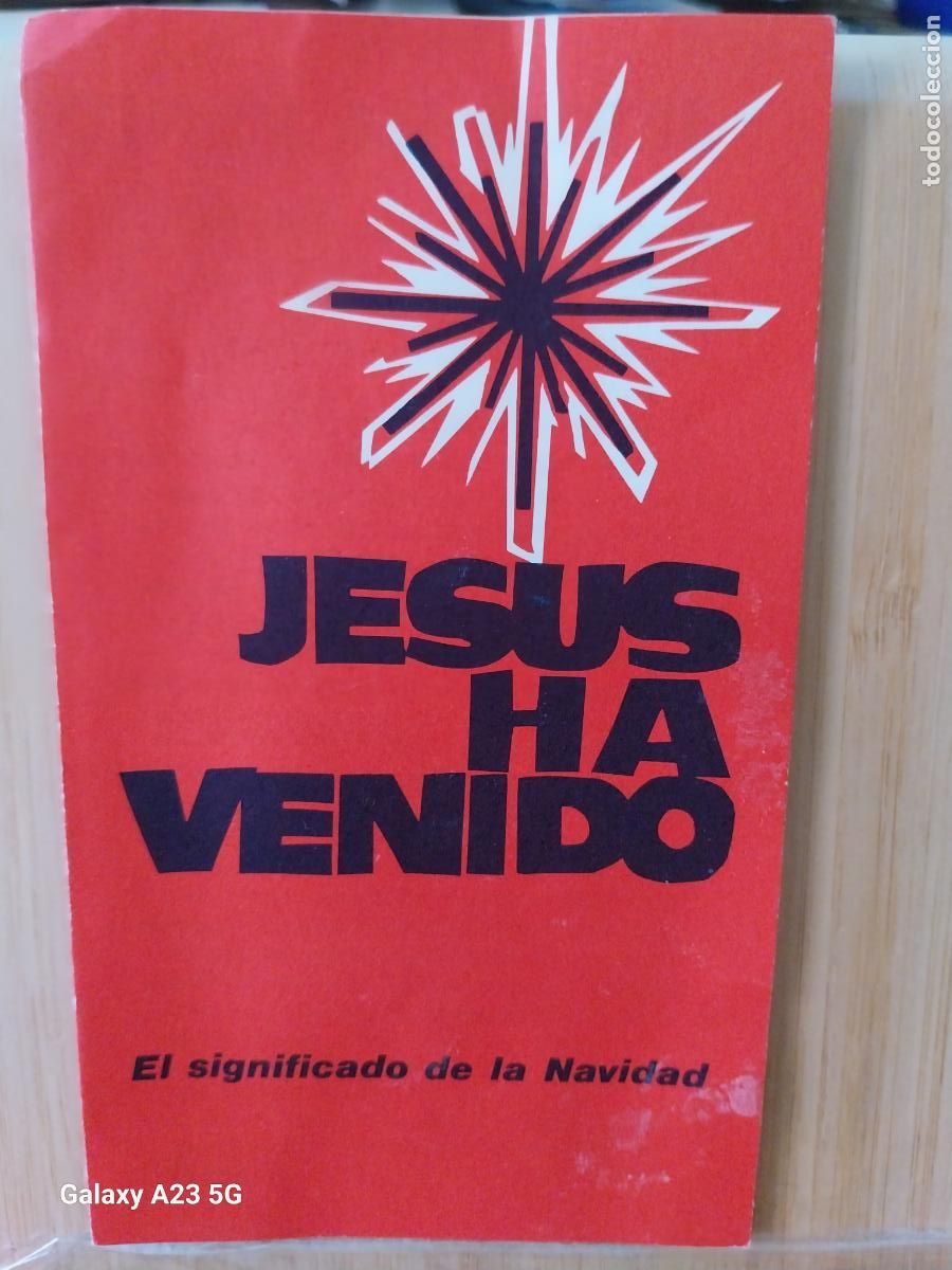 Otros art&iacute;culos de coleccionismo en papel: NAVIDAD JESUS HA VENIDO DIPTICO A&Ntilde;OS 70 14X8.2CMS