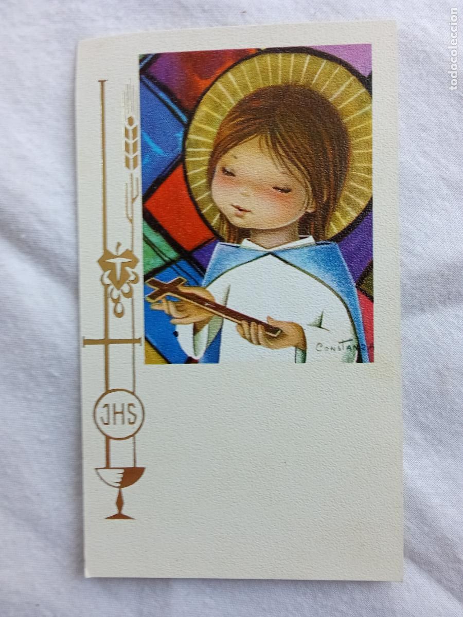 Otros art&iacute;culos de coleccionismo en papel: Estampa religiosa ni&ntilde;o con una cruz P.376