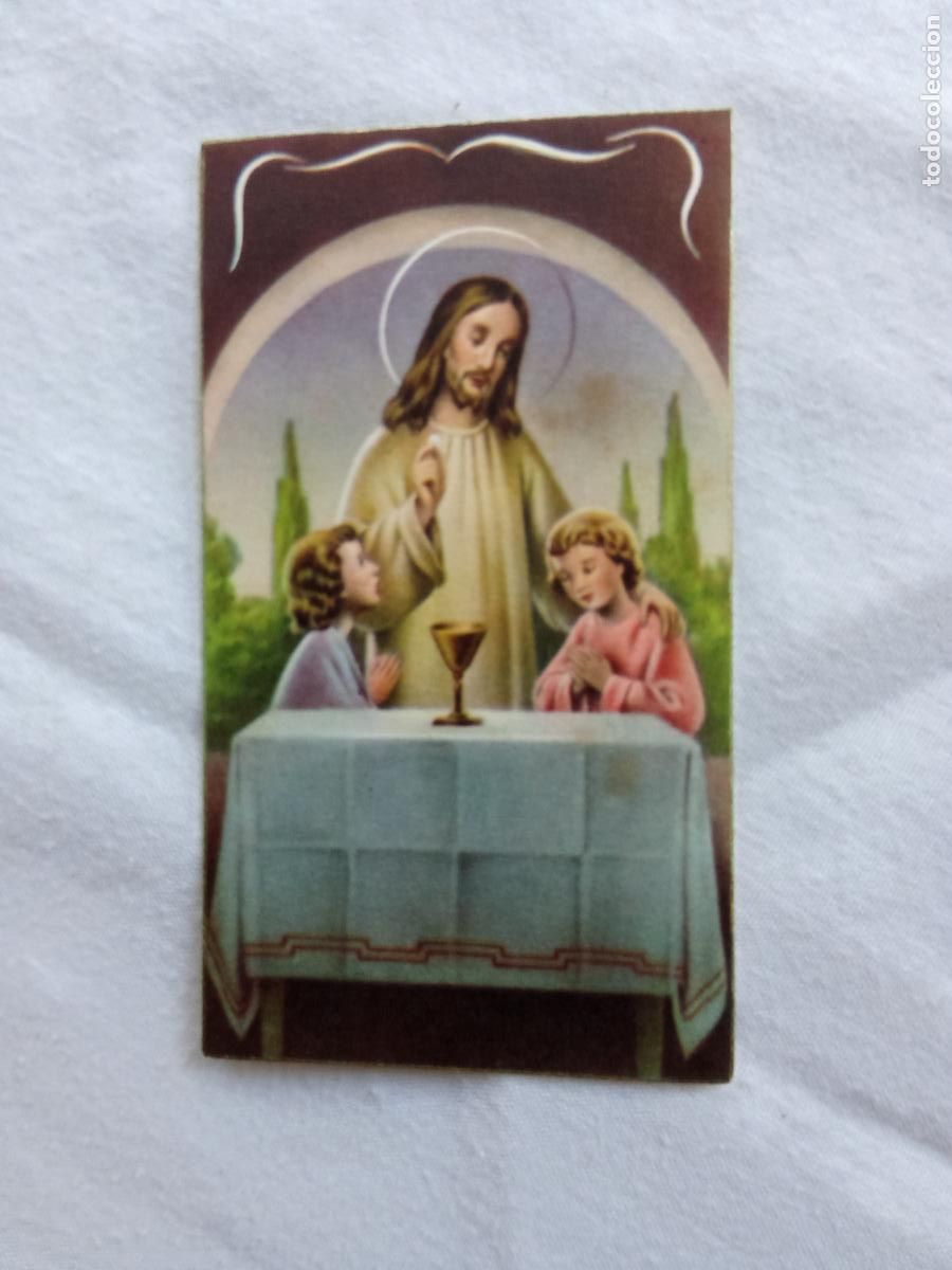Otros art&iacute;culos de coleccionismo en papel: Estampa religiosa Jesucristo primera comunion P.392