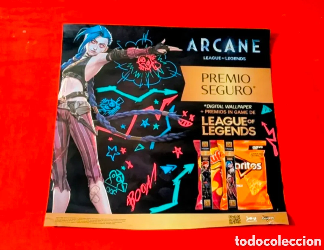 Otros art&iacute;culos de coleccionismo en papel: Poster publicidad Ruffles, Doritos. ARCANE. LEAGUE OF LEGENDS