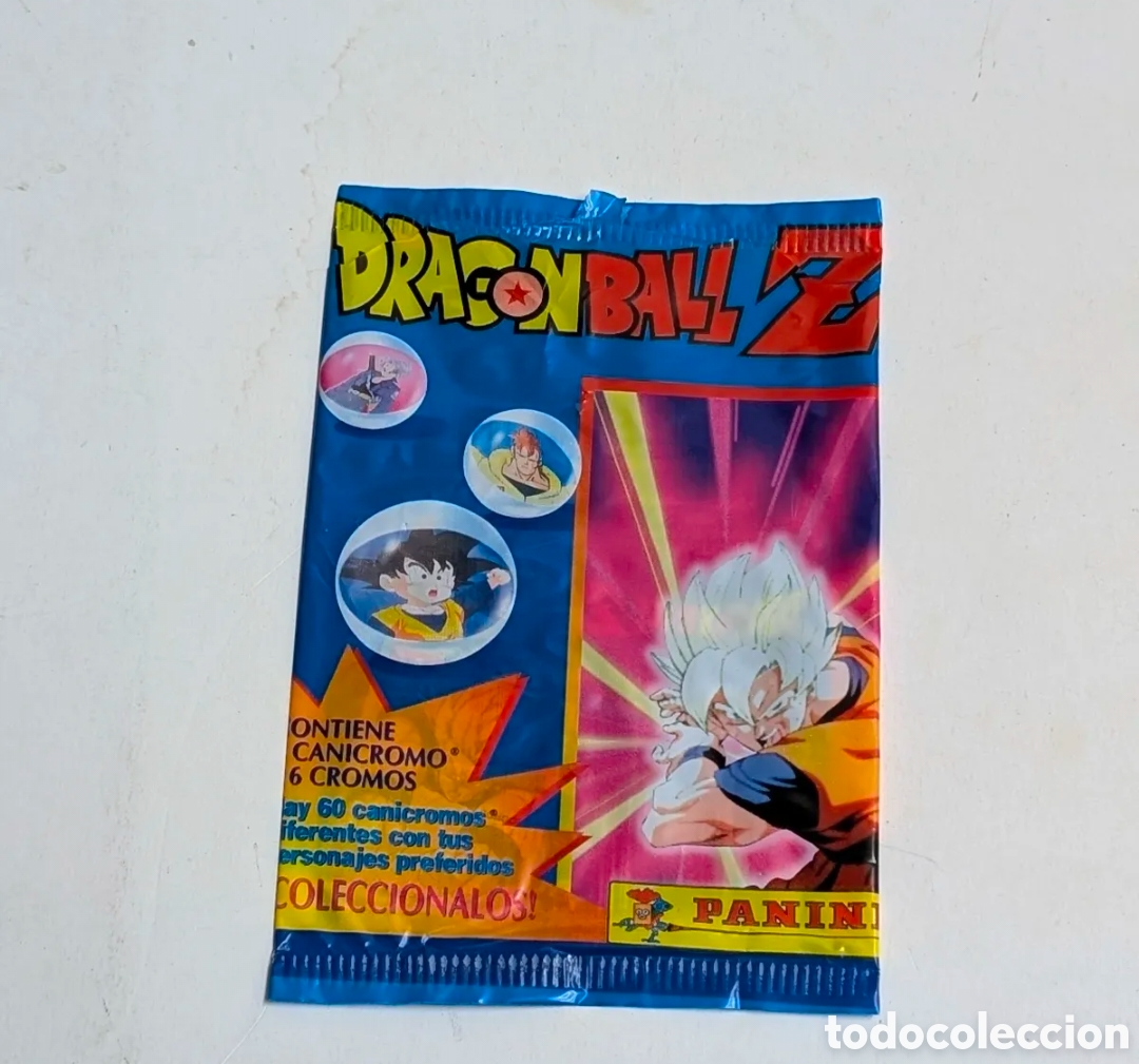 Otros art&iacute;culos de coleccionismo en papel: Bolsa cromos envoltorio canicromos Dragon Ball Z. Panini. Bola de Dragon. Dragon Ball. Bola de Drac