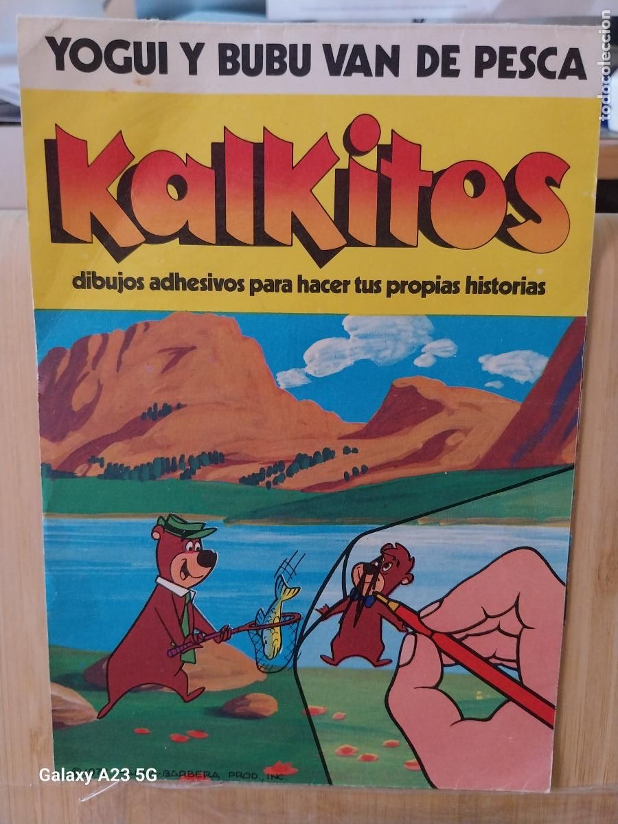 Otros art&iacute;culos de coleccionismo en papel: KALKITOS YOGUI BUBU VAN DE PESCA A&Ntilde;O 1978 CALCOS TRASFERIDOS EDIGRAF USADO