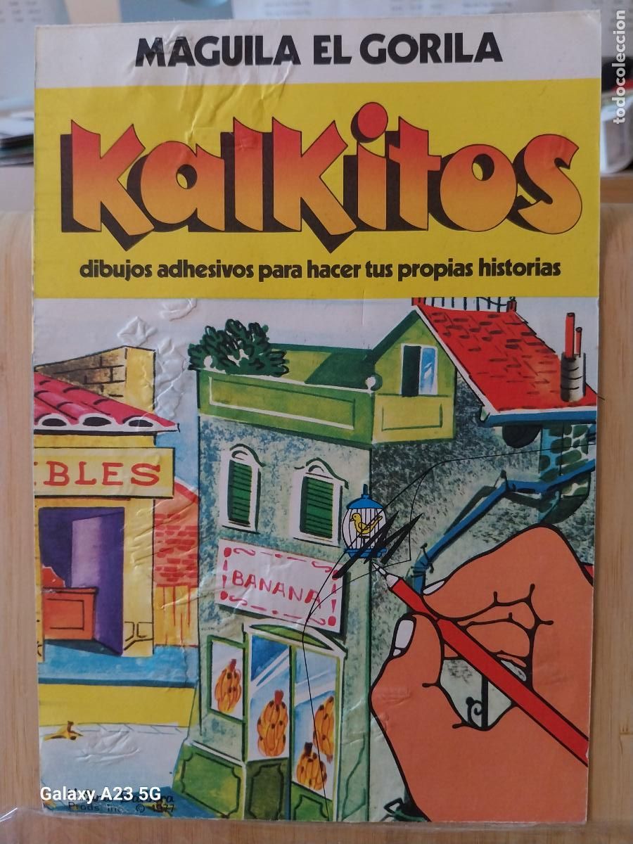Otros art&iacute;culos de coleccionismo en papel: KALKITOS MAGUILA EL GORILA A&Ntilde;O 1978 CALCOS TRASFERIDOS EDIGRAF USADO