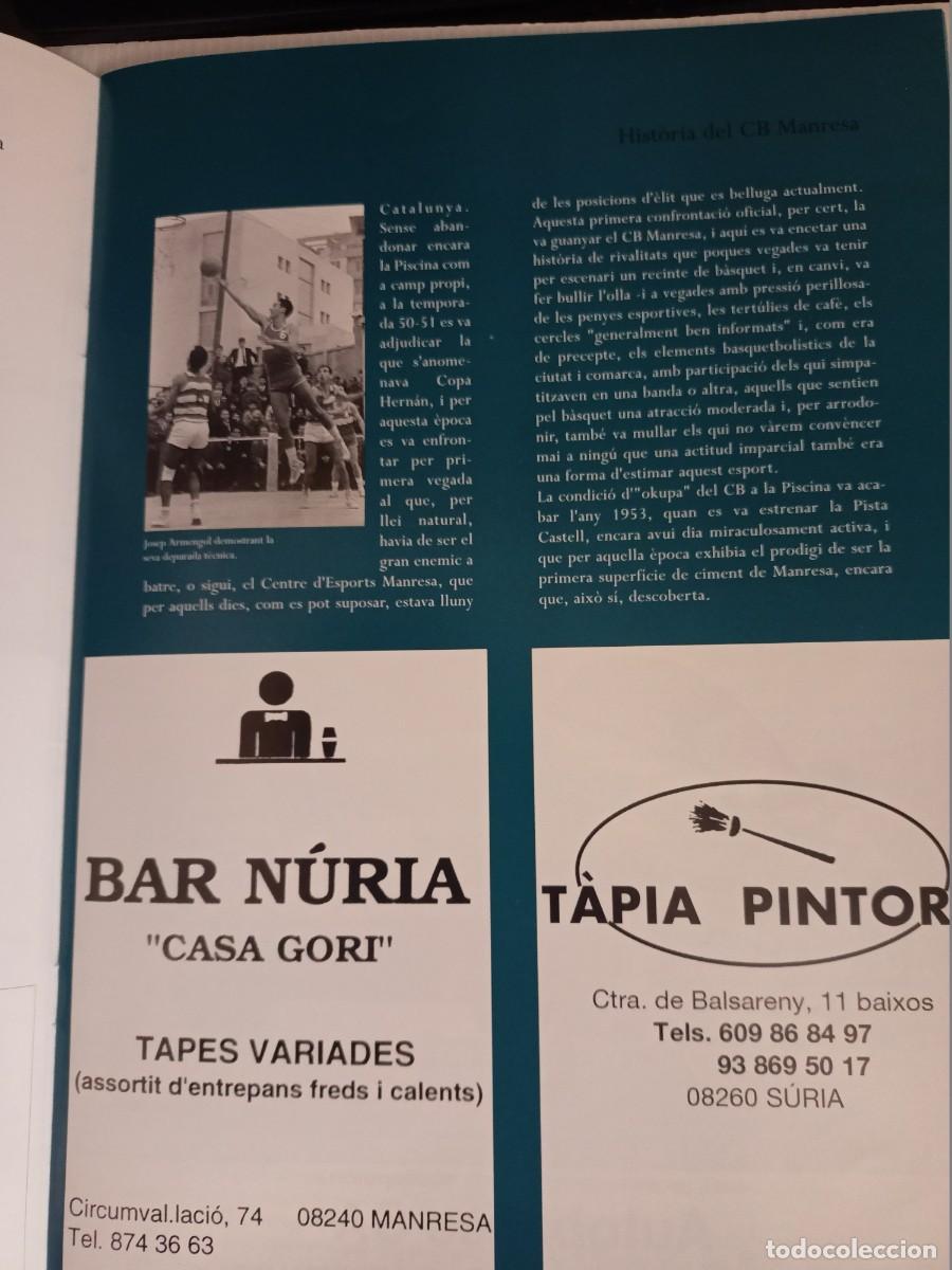 Otros art&iacute;culos de coleccionismo en papel: PROGRAMA DACTES CINQUANTENARI C.B. MANRESA ANYS 1950-2000 - Foto 6