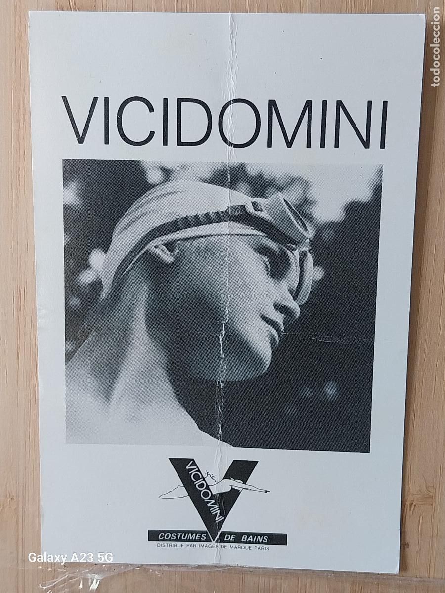 Otros art&iacute;culos de coleccionismo en papel: VICIDOMINI TARJETA VISITA ORIGINAL VINTAGE 10.5X7CMS PARIS TIENDA DE ROPA