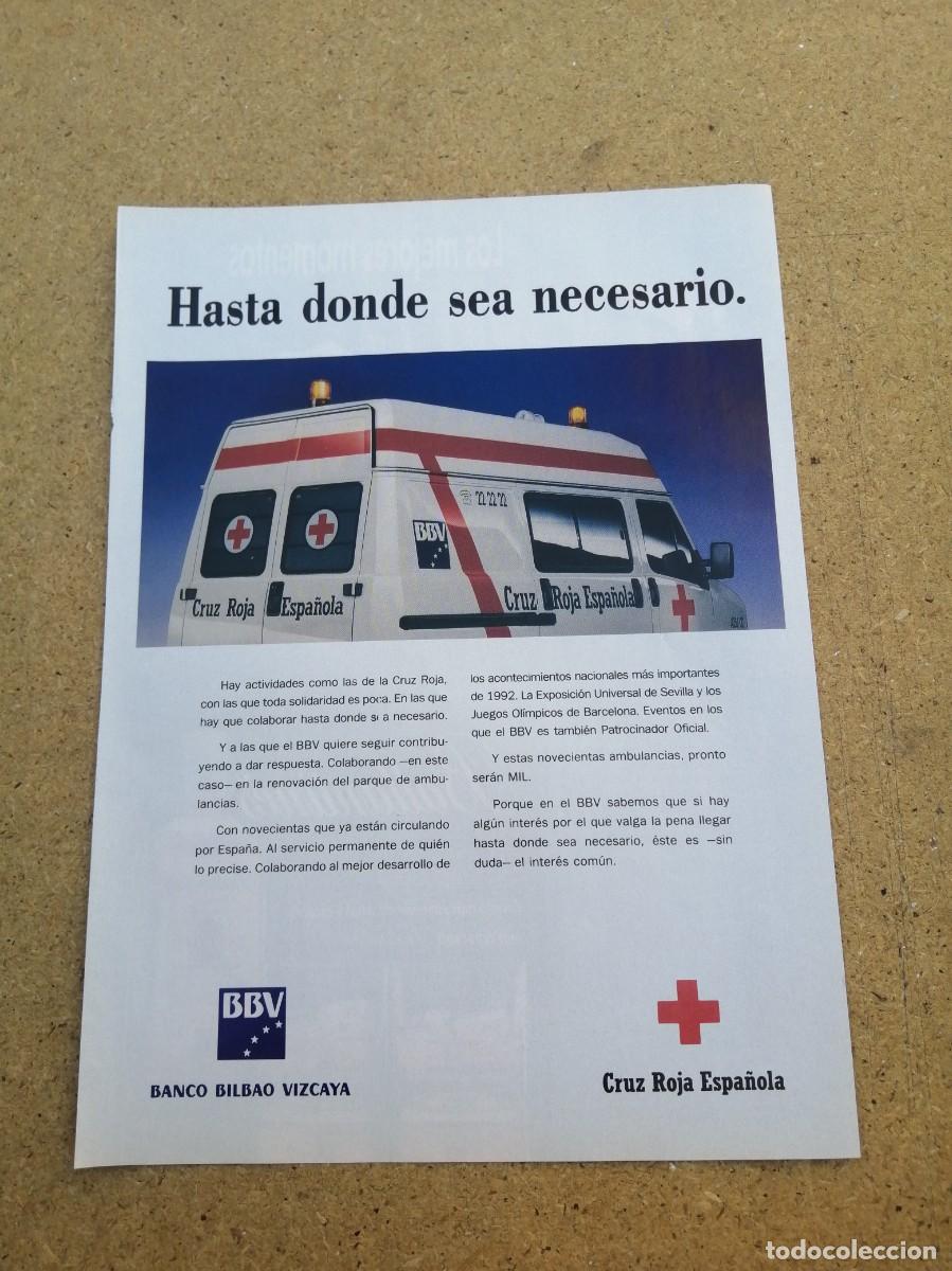 Otros art&iacute;culos de coleccionismo en papel: ANUNCIO. BANCO BILBAO VIZCAYA - CRUZ ROJA ESPA&Ntilde;OLA