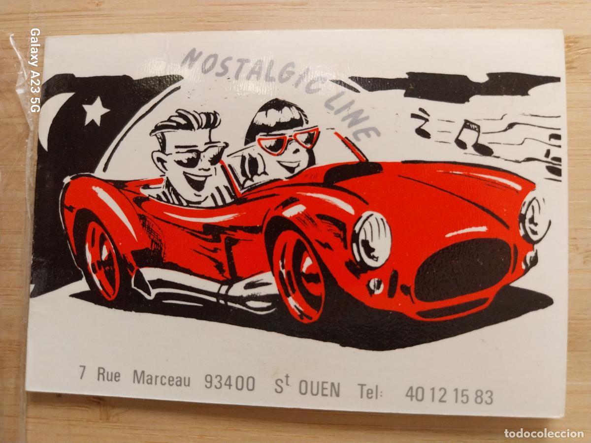 Otros art&iacute;culos de coleccionismo en papel: NOSTALGIC LINE ST OUEN FRANCIA TARJETA VISITA DIPTICO VINTAGE 10X7CMS ORIGINAL