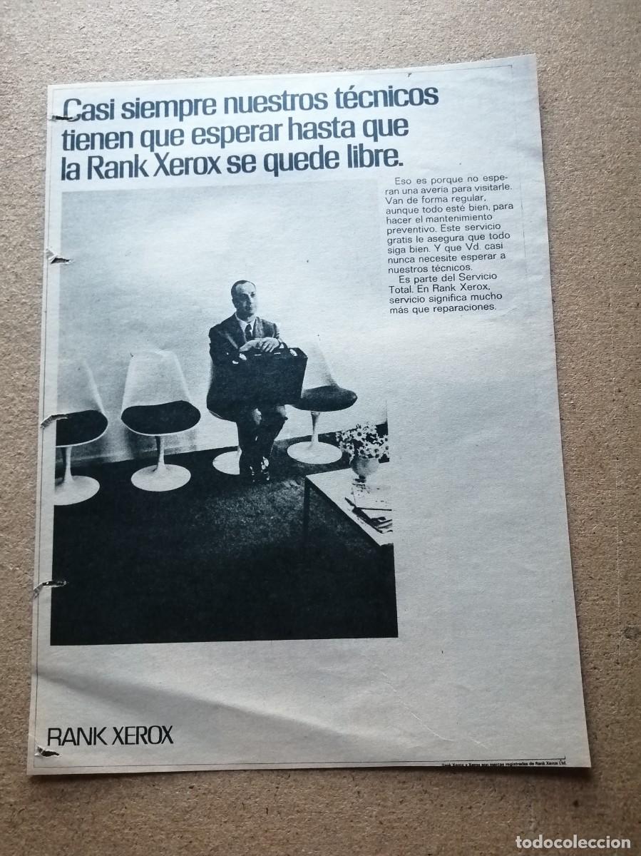 Collectionnisme Papier divers: ANUNCIO. RANK XEROX.