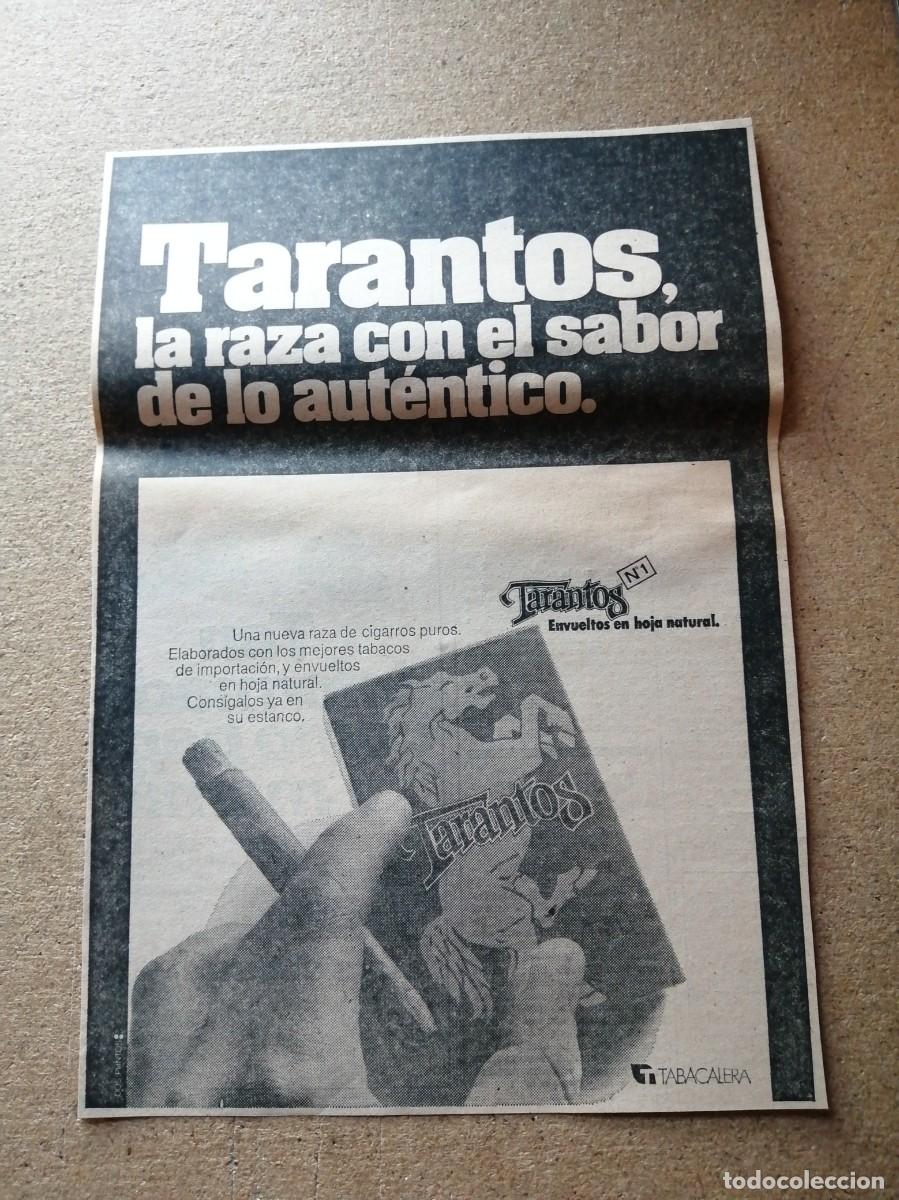 Otros art&iacute;culos de coleccionismo en papel: ANUNCIO. TARANTOS, CIGARROS PUROS