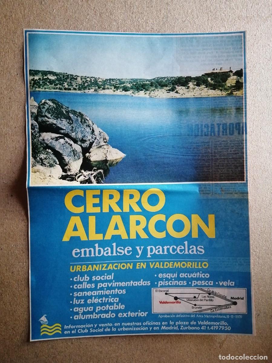 Otros art&iacute;culos de coleccionismo en papel: ANUNCIO. CERRO ALARCON, EMBALSE Y PARCELAS (VALDEMORILLO, MADRID)
