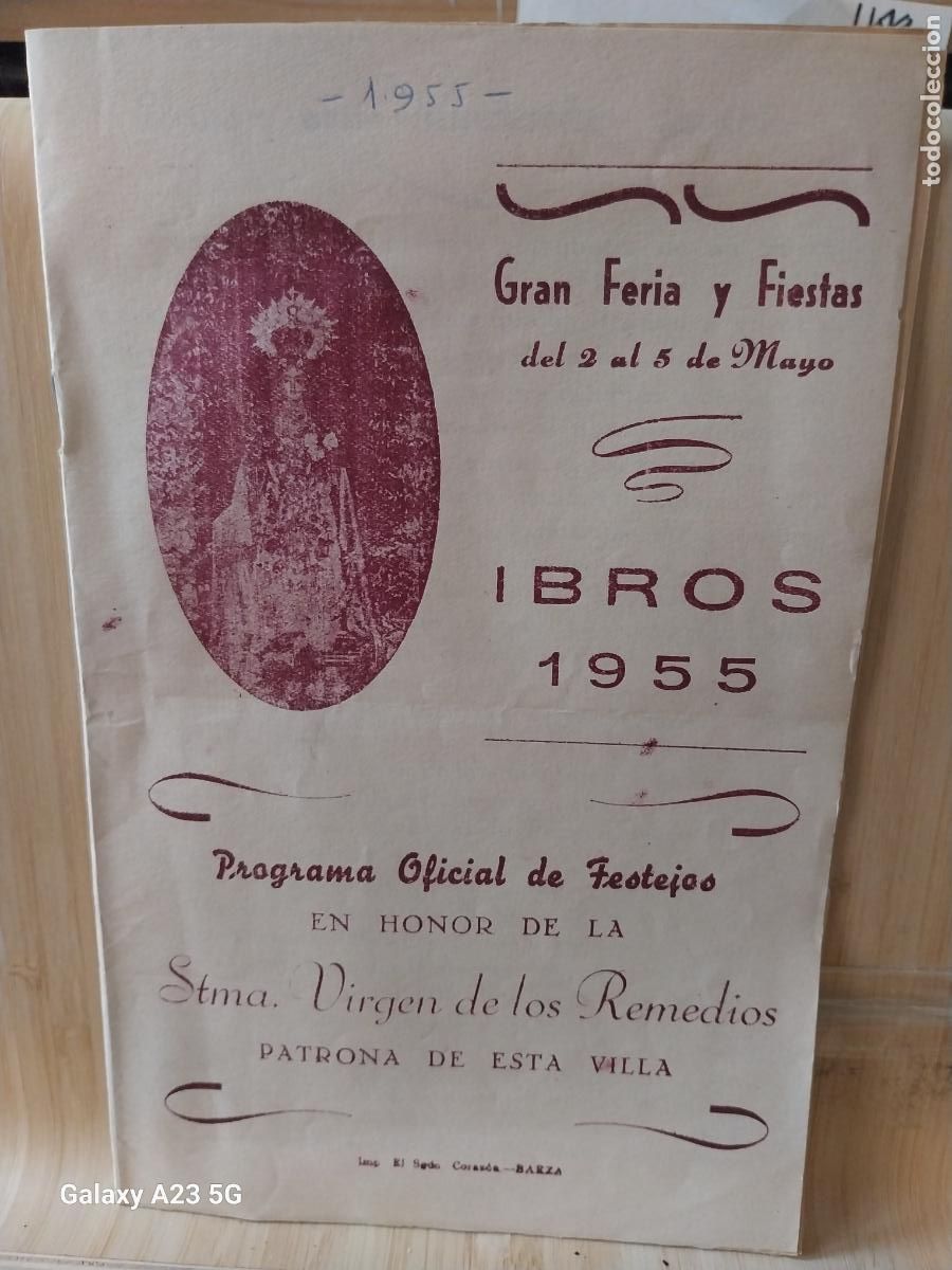 Sammelleidenschaft Andere Papierartikel: IBROS JAEN A&Ntilde;O 1957 PROGRAMA FIESTAS MAYO VIRGEN REMEDIOS 8 HOJAS ORIGINAL USADO 20.5X13CMS