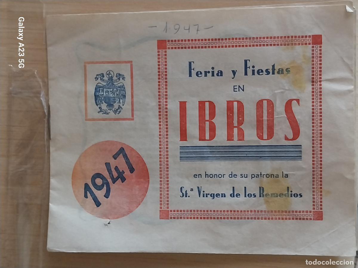 Otros art&iacute;culos de coleccionismo en papel: IBROS JAEN A&Ntilde;O 1947 PROGRAMA FIESTAS MAYO VIRGEN REMEDIOS 4 HOJAS ORIGINAL USADO 13.5X11CMS