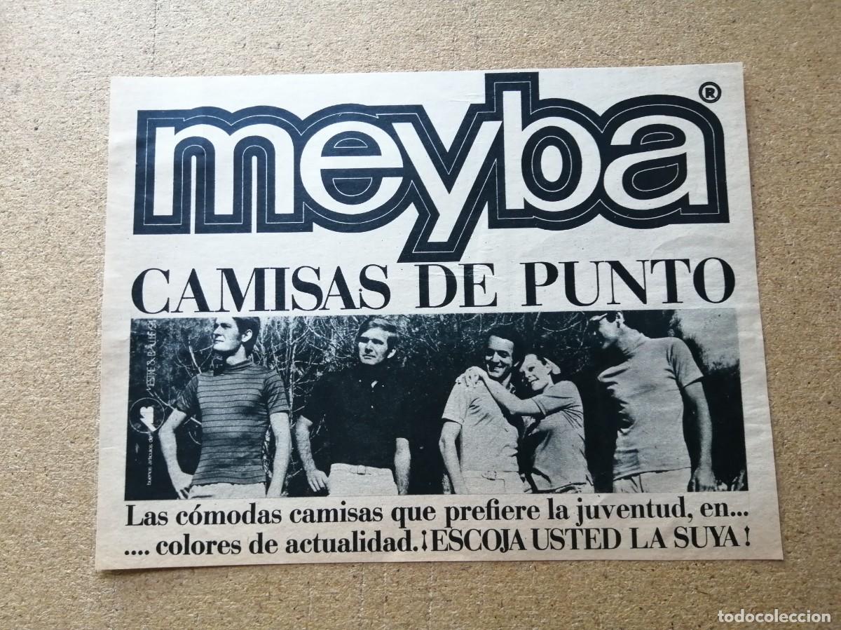 Otros art&iacute;culos de coleccionismo en papel: ANUNCIO. MEYBA, CAMISAS DE PUNTO