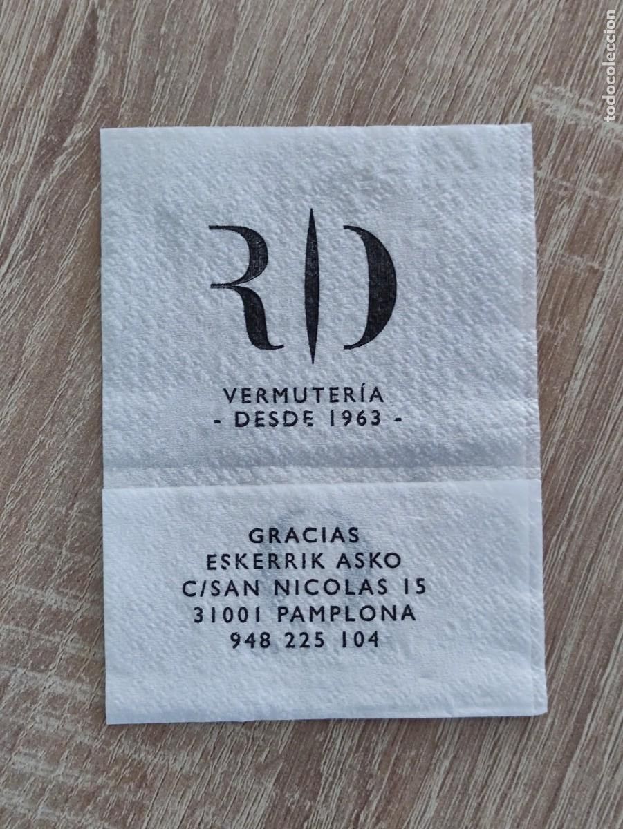 Sammelleidenschaft Andere Papierartikel: SERVILLETA DE PAPEL - VERMUTERIA RIO - PAMPLONA IRU&Ntilde;A