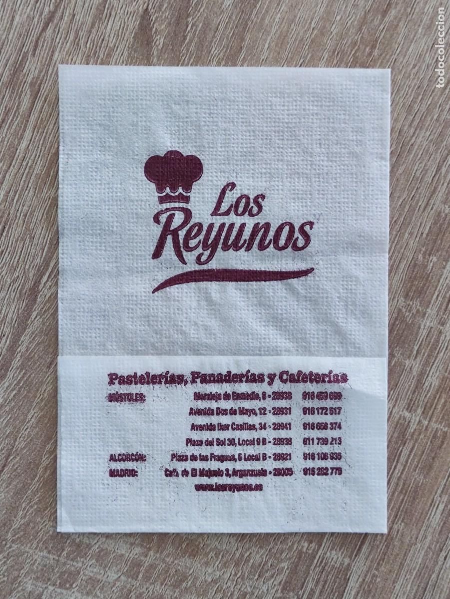Otros art&iacute;culos de coleccionismo en papel: SERVILLETA DE PAPEL - LOS REYUNOS - MOSTOLES ALCORCON MADRID