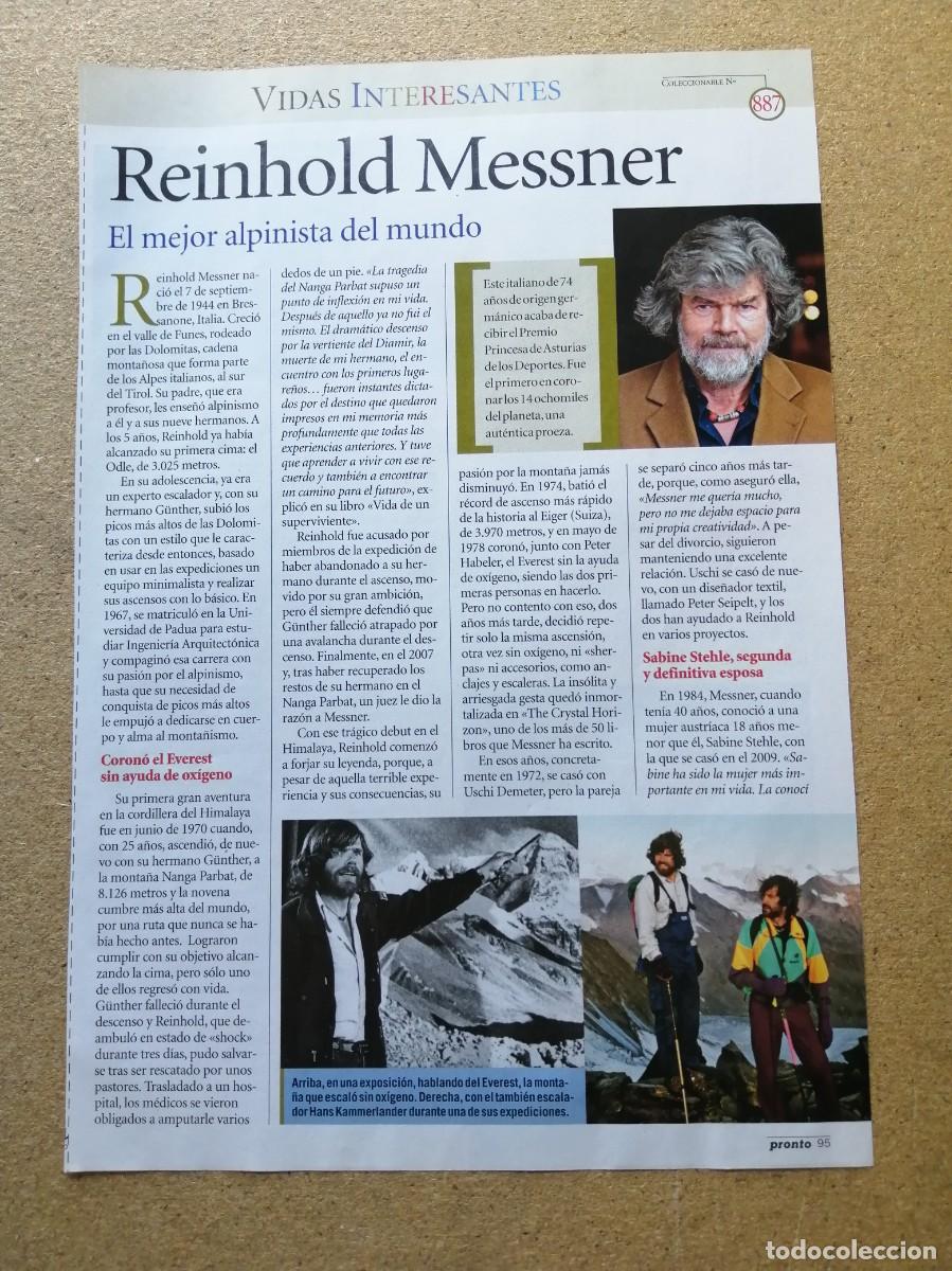 Otros art&iacute;culos de coleccionismo en papel: REPORTAJE. VIDAS INTERESANTES. REINHOLD MESSNER, EL MEJOR ALPINISTA DEL MUNDO