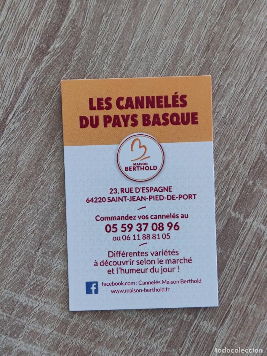 Otros art&iacute;culos de coleccionismo en papel: TARJETA DE VISITA - MAISON BERTHOLD - ST JEAN PIED DE PORT - FRANCE EUSKALHERRIA