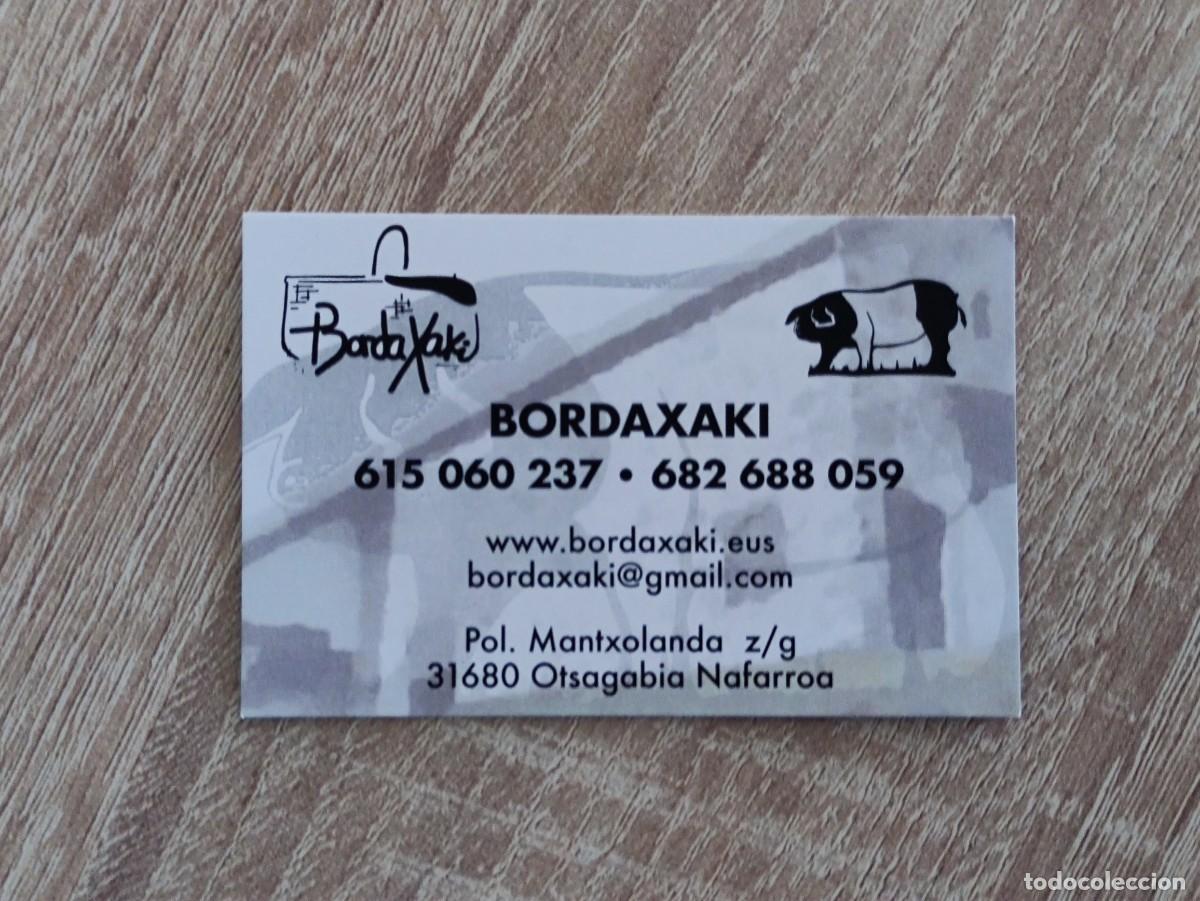 Otros art&iacute;culos de coleccionismo en papel: TARJETA DE VISITA - BORDAXAKI - OTSAGABIA NAFARROA EUSKALHERRIA - FAUNA CERDO