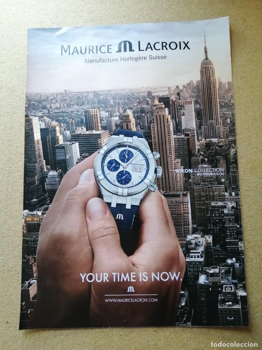 Otros art&iacute;culos de coleccionismo en papel: ANUNCIO. MAURICE LACROIX, RELOJES
