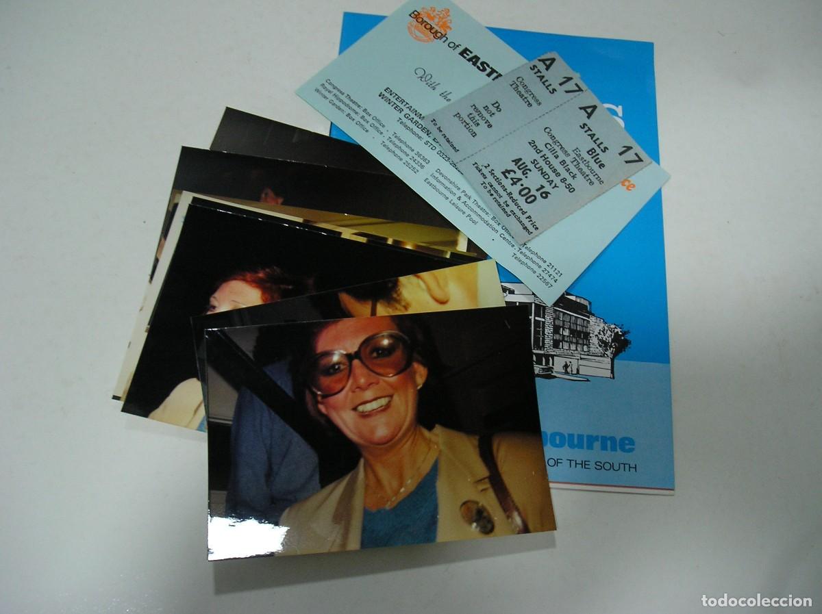 Otros art&iacute;culos de coleccionismo en papel: ACTUACION CILLA BLACK EASTBOURN CONGRESS THEATRE ENTRADAS AUTOGRAFOS FOTOS ORIGINALES