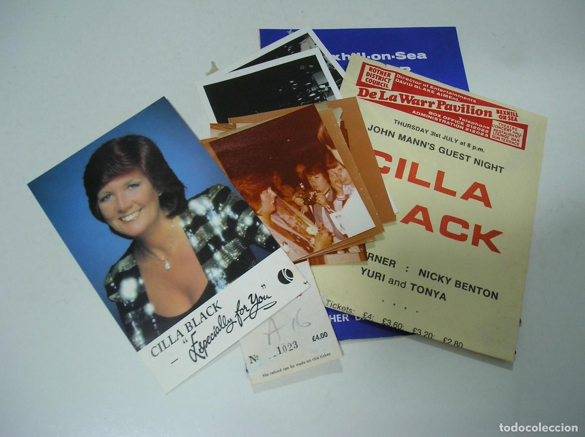 Otros art&iacute;culos de coleccionismo en papel: ACTUACION CILLA BLACK BEX HILL ON SEA DE LA WARR PAVILLON ENTRADAS AUTOGRAFOS FOTOS ORIGINALES