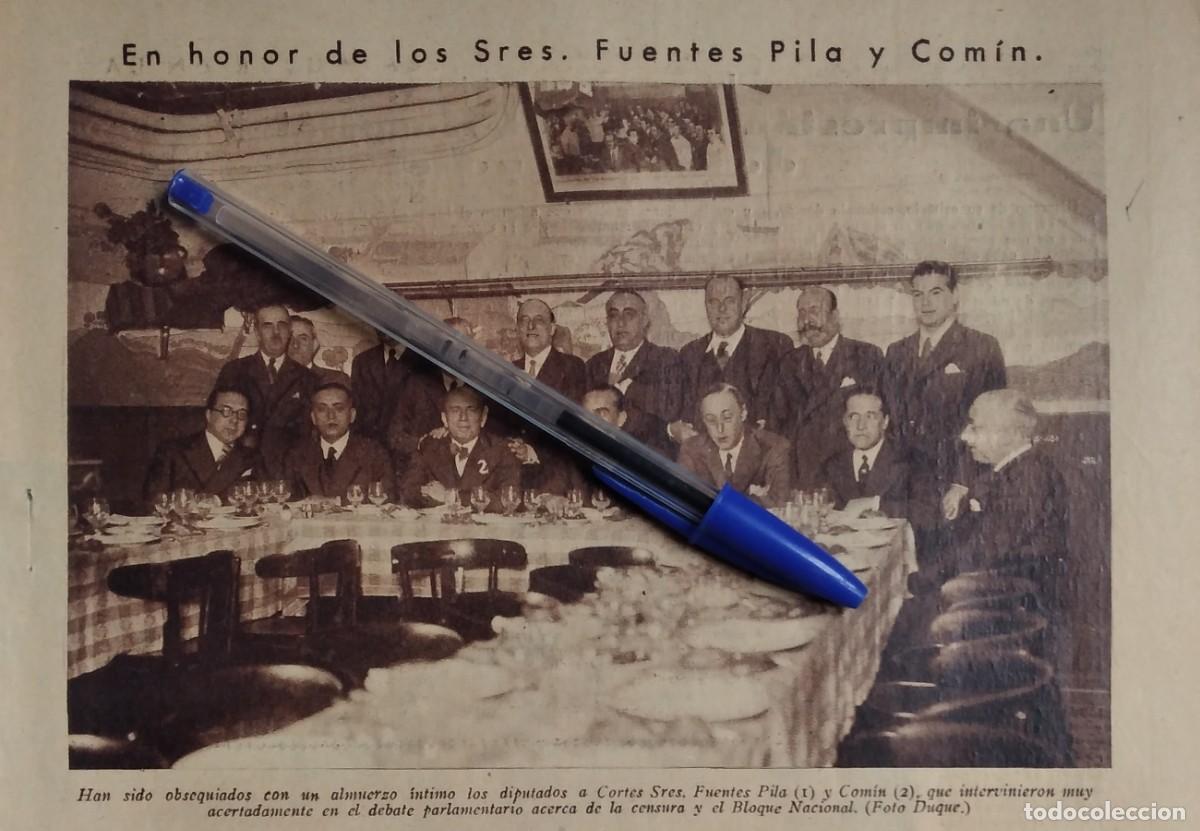 Otros art&iacute;culos de coleccionismo en papel: SANTIAGO FUENTES PILA VILLASEVIL DE TORANZO SANTANDER CORTES JES&Uacute;S COM&Iacute;N SAGUES DIPUTADO A&Ntilde;O 1935