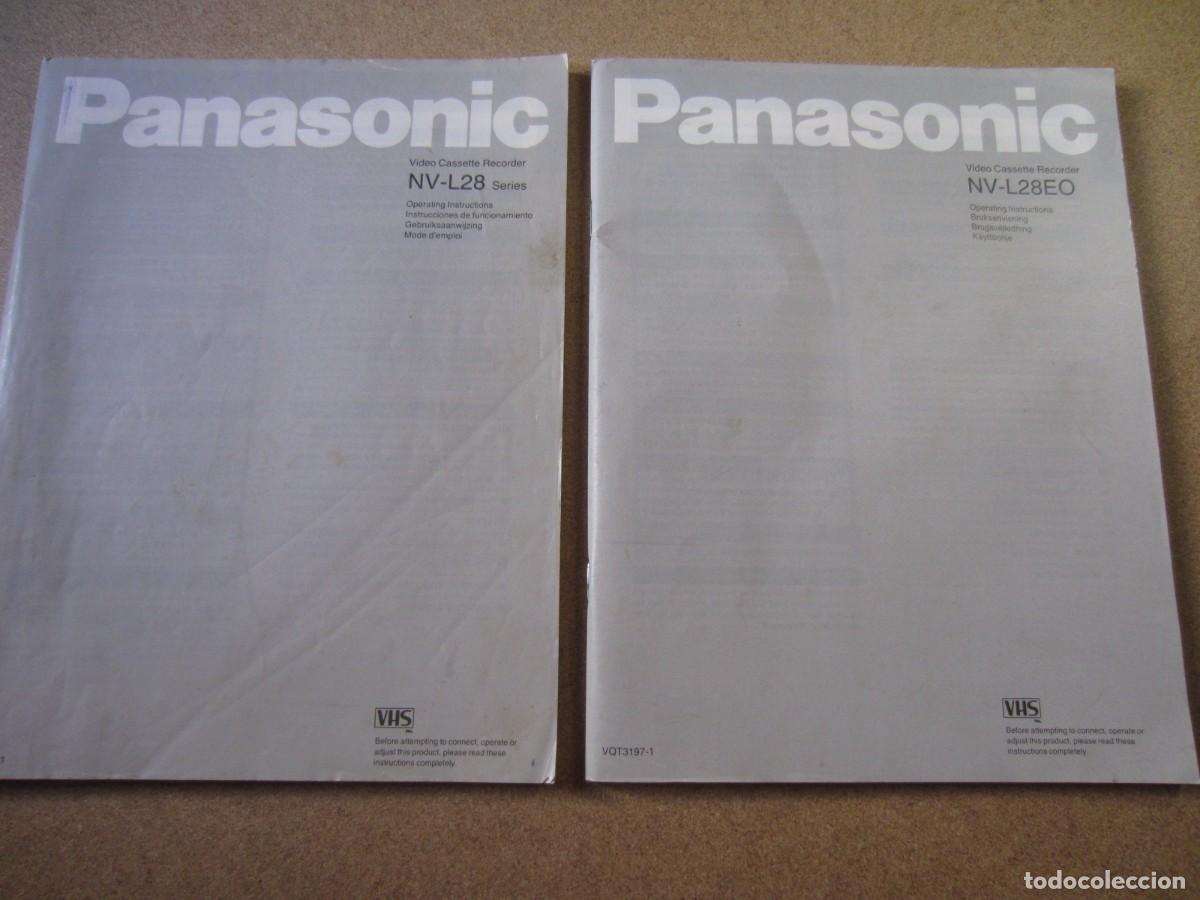 Otros art&iacute;culos de coleccionismo en papel: Manual Video Cassette Recorder VHS NV-L28EO NV-L28 Series Panasonic