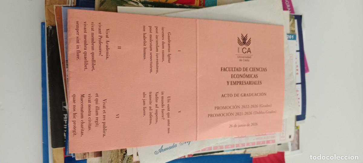 Otros art&iacute;culos de coleccionismo en papel: ACTO DE GRADUACION DE LA UCA EL DE FOTO C-VA3
