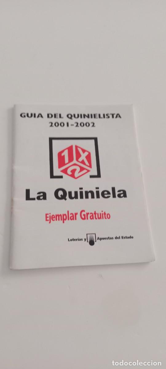 Altri oggetti di carta: GUIA DEL QUINIELISTA 2001 2002 EL DE FOTO C-VA3