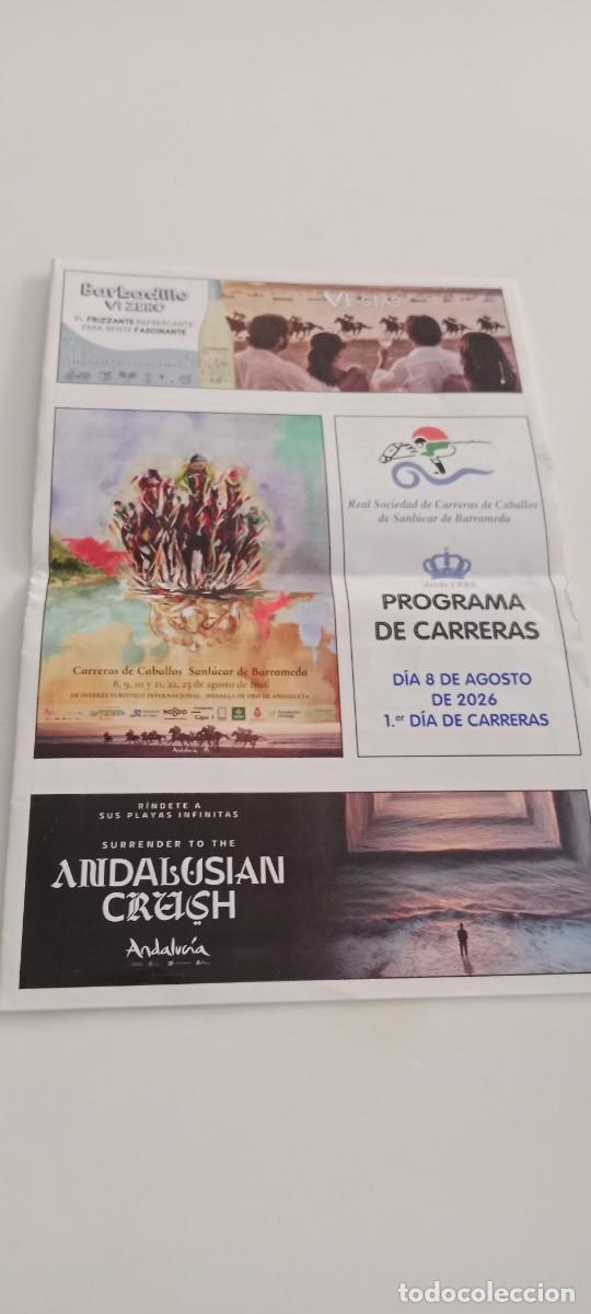 Otros art&iacute;culos de coleccionismo en papel: FOLLETO CARRERA SANLUCAR EL DE FOTO C-VA3