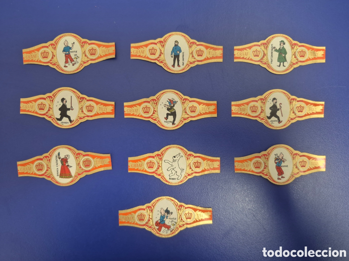Otros art&iacute;culos de coleccionismo en papel: 10 VITOLAS GRAAF TILLY TIN TIN SERIE COMPLETA