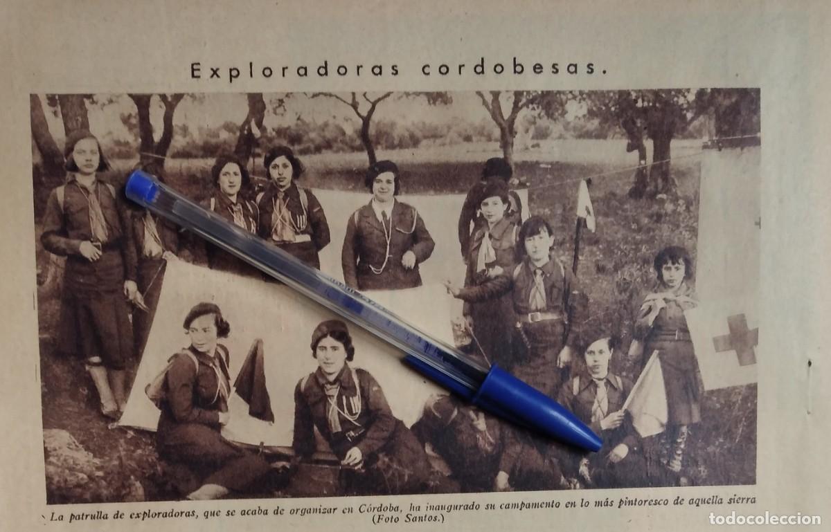 Otros art&iacute;culos de coleccionismo en papel: C&Oacute;RDOBA INAUGURACI&Oacute;N CAMPAMENTO LA PATRULLA DE EXPLORADORAS BOY SCOUTS RECORTE PRENSA A&Ntilde;O 1935