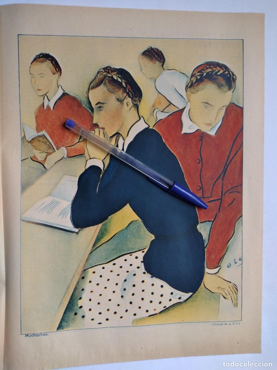 Otros art&iacute;culos de coleccionismo en papel: &Aacute;NGELES TORNER CERVERA ATC A.T.C. DIBUJO MUCHACHAS HOJA DE PRENSA A&Ntilde;O 1935