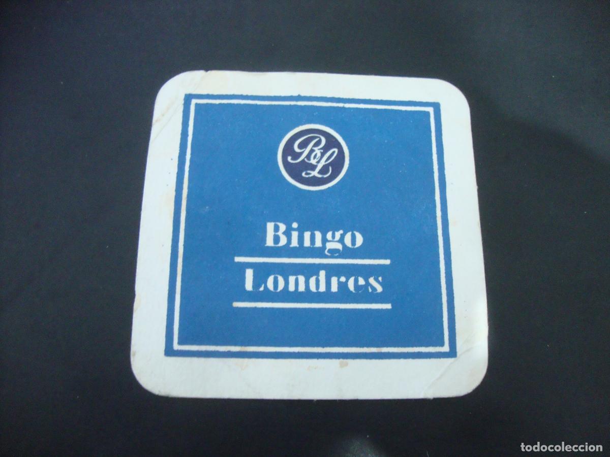 Otros art&iacute;culos de coleccionismo en papel: POSAVASOS BINGO LONDRES