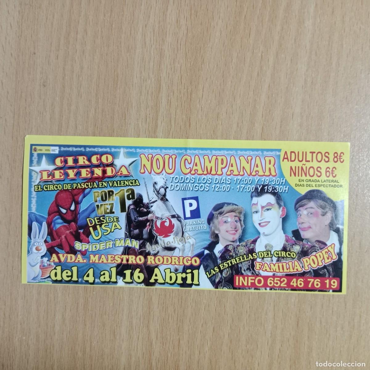 Otros art&iacute;culos de coleccionismo en papel: CIRCO LEYENDA - INVITACI&Oacute;N PUBLICIDAD - VAL&Egrave;NCIA - A&Ntilde;O 2012.