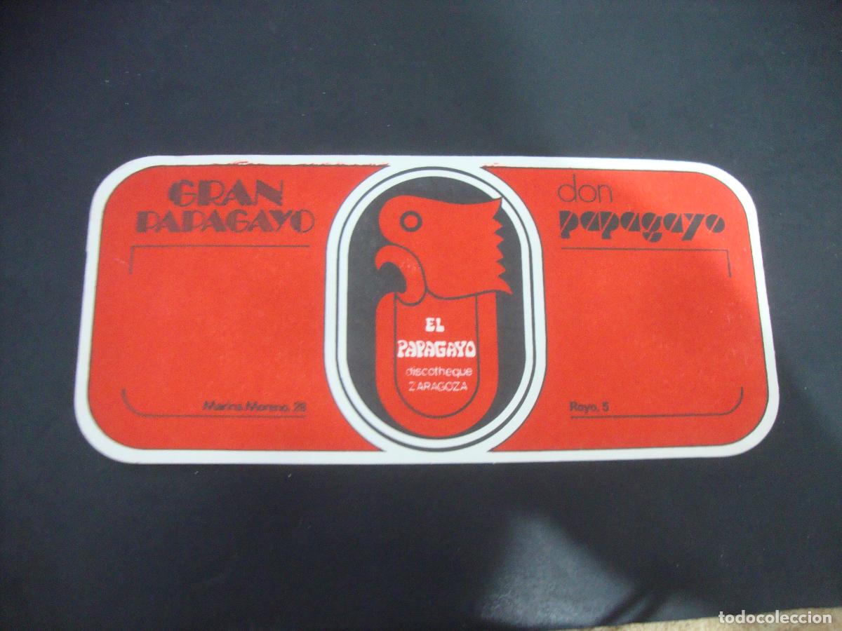 Otros art&iacute;culos de coleccionismo en papel: POSAVASOS DISCOTECA GRAN PAPAGAYO ZARAGOZA