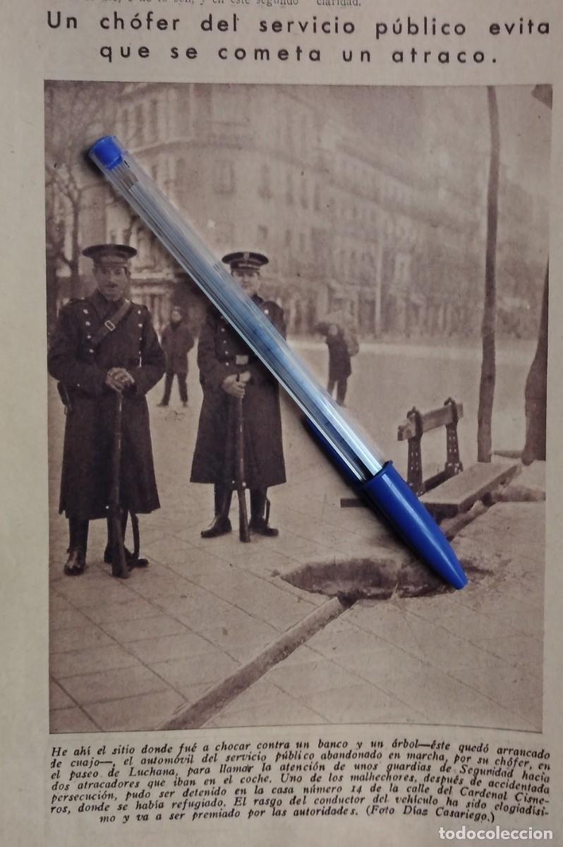 Otros art&iacute;culos de coleccionismo en papel: MADRID PASEO LUCHANA UN CH&Oacute;FER DEL SERVICIO P&Uacute;BLICO EVITA QUE SE COMETA UN ATRACO RECORTE A&Ntilde;O 1935