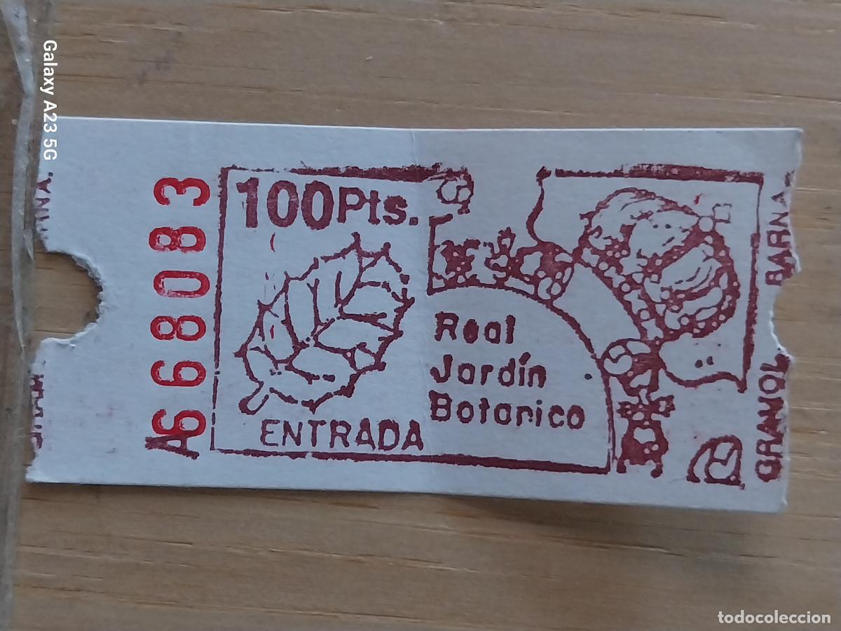 Otros art&iacute;culos de coleccionismo en papel: REAL JARDIN BOT&Aacute;NICO ENTRADA A&Ntilde;OS 90 668083 ORIGINAL 5X2.5CMS 100PTAS