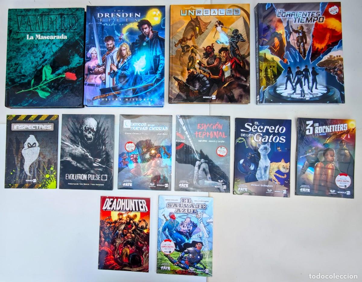 Otros art&iacute;culos de coleccionismo en papel: Colecci&oacute;n de 12 libros de juegos de rol en castellano, con una gran variedad de tem&aacute;ticas y sistemas