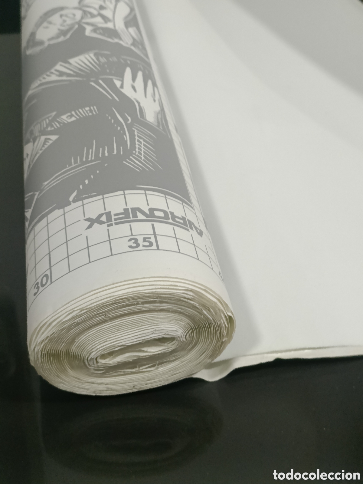 Otros art&iacute;culos de coleccionismo en papel: Rollo Adhesivo Aironfix terciopelo blanco